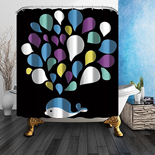 Preisvergleich Produktbild CJLY Duschvorhang, Badezimmer, Badewanne, Umweltfreundlich, Waschbarer, Anti-Schimmel, Anti-Bakteriell, Schimmelresistent Duschvorhang