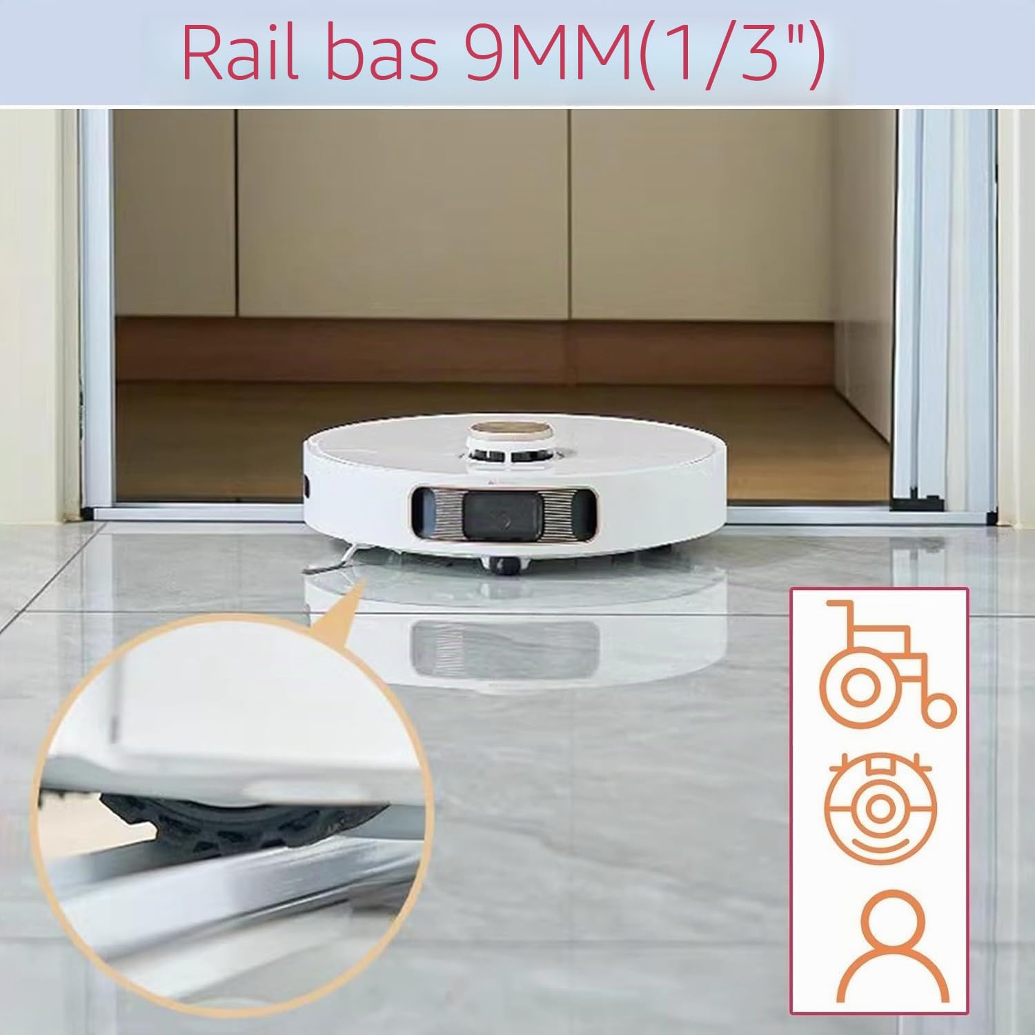 Porte accordéon Portes pliantes et rétractables d'intérieur, porte coulissante accordéon en aluminium blanc, cloison étanche sans perçage et à faible encombrement(H 79.9in/203CM,W 28.7in/73cm)