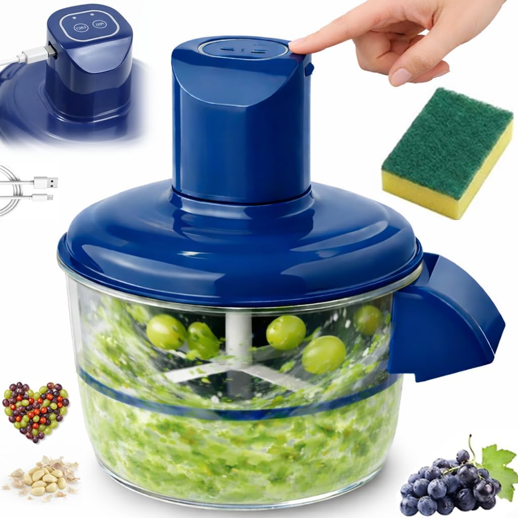 Electric Grape Peeler, Rechargeable Automatic Garlic Peeler Machine, Cordless Small Fruit Skin Remover for Grapes, Cherry Tomatoes, Plums & Olives, One-Touch Peel & Eject