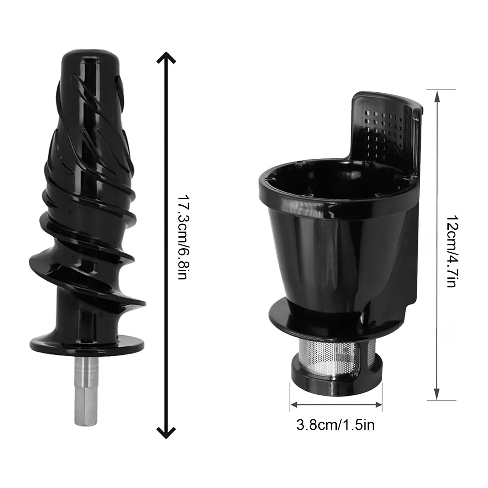 Piezas de Repuesto del propulsor del sinfín del colador del exprimidor para 8003 8006, Accesorios para exprimidor Masticador de Resistencia, Conjunto de Filtro y sinfín
