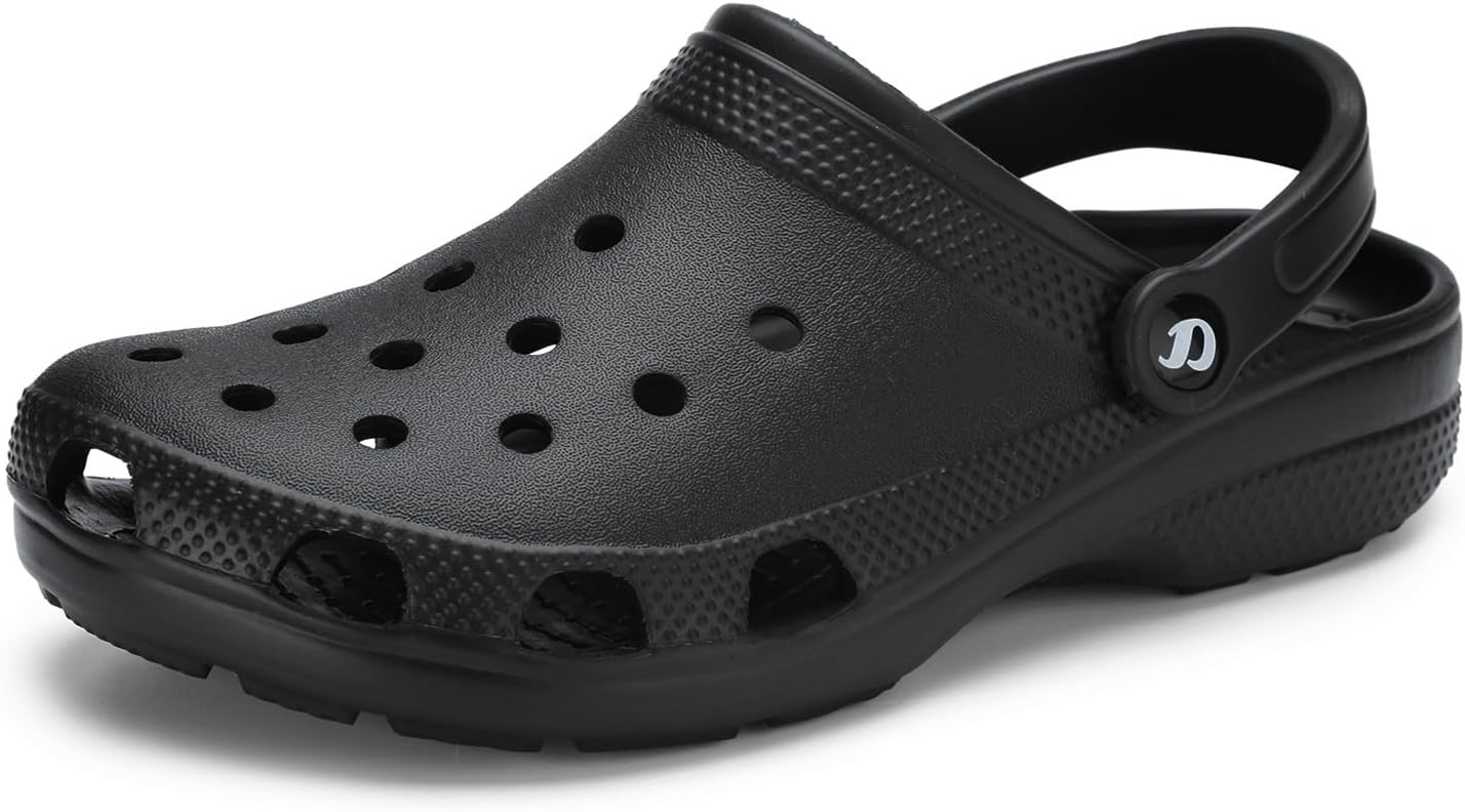 Men's Classic Casual Clogs/Sandals with Adjustable Back Strap for Adult | Comfortable & Light Weight | Stylish & Anti-Skid | Waterproof & Daily Mules for Gents & Boys D-501