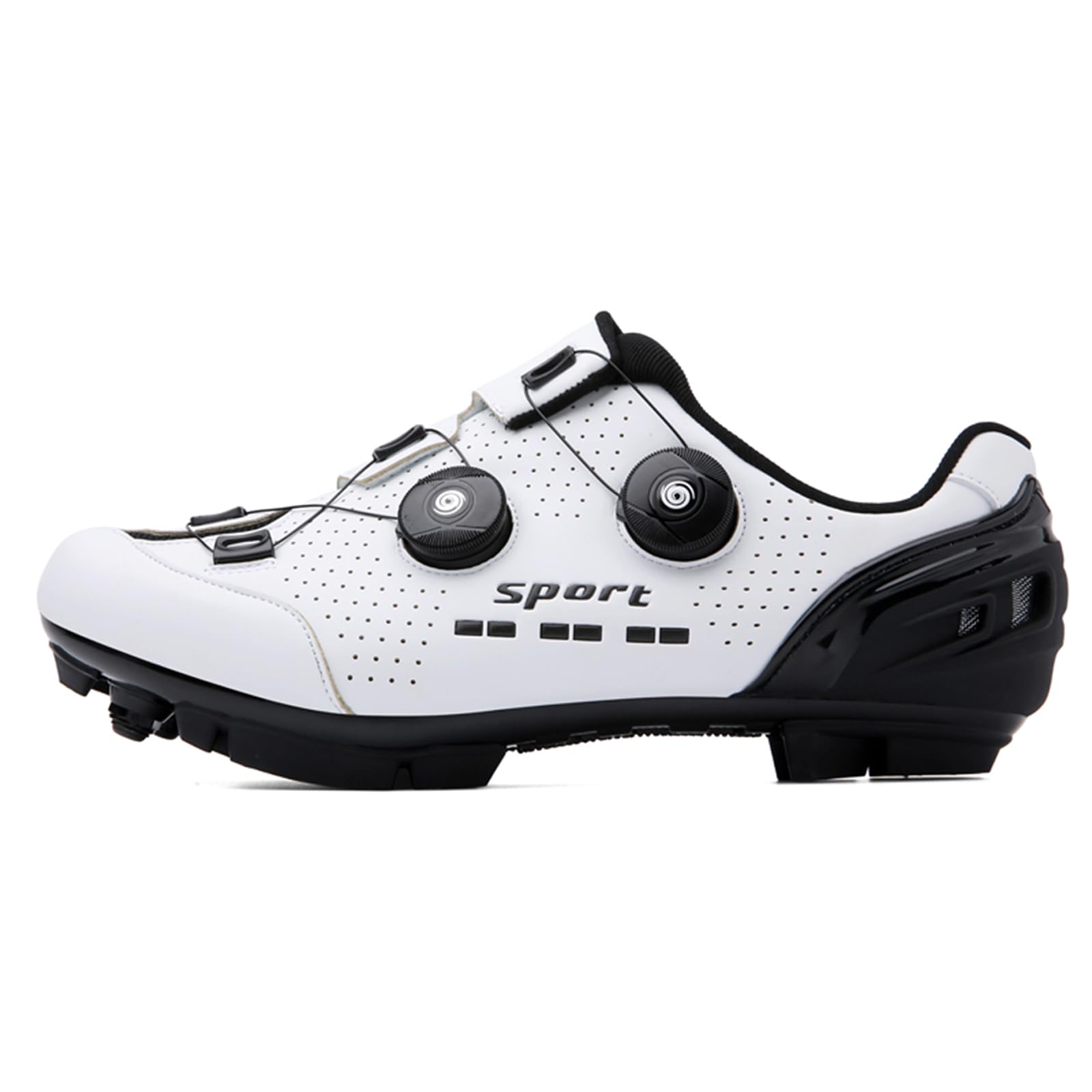 SDEQA Fahrradschuhe MTB Für Herren Damen, Fahrradschuhe Mountainbike Schuhe Kompatibel Mit SPD 2 Schrauben Mit Cleats, Unisex Radsportschuhe