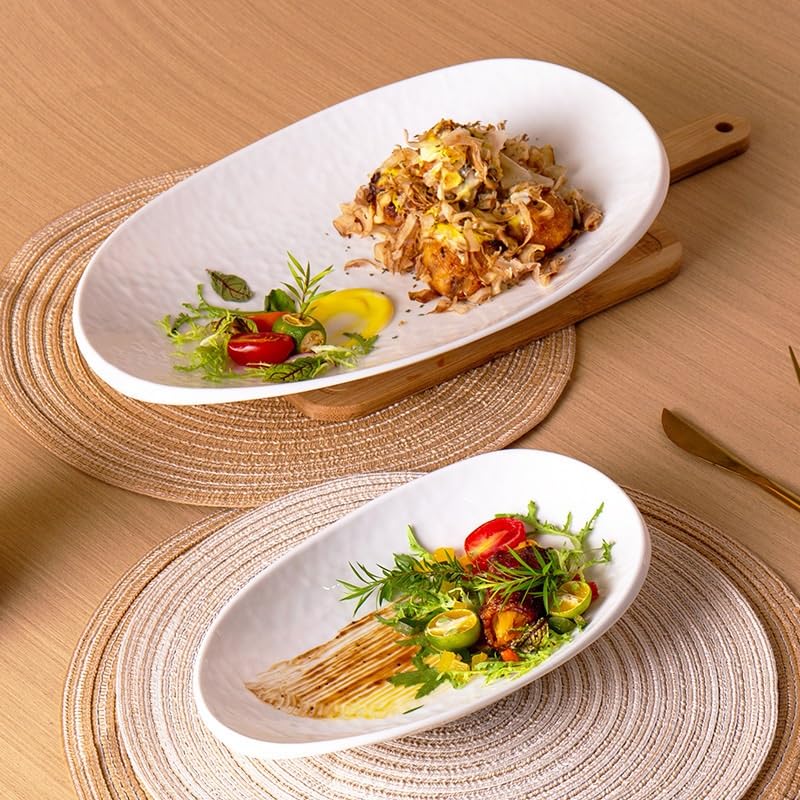 Talerz obiadowy Talerz obiadowy Japoński domowy talerz na sałatkę, talerz z rybą parową do hotelu i restauracji, kreatywny ceramiczny talerz do naczyń do układania w stos