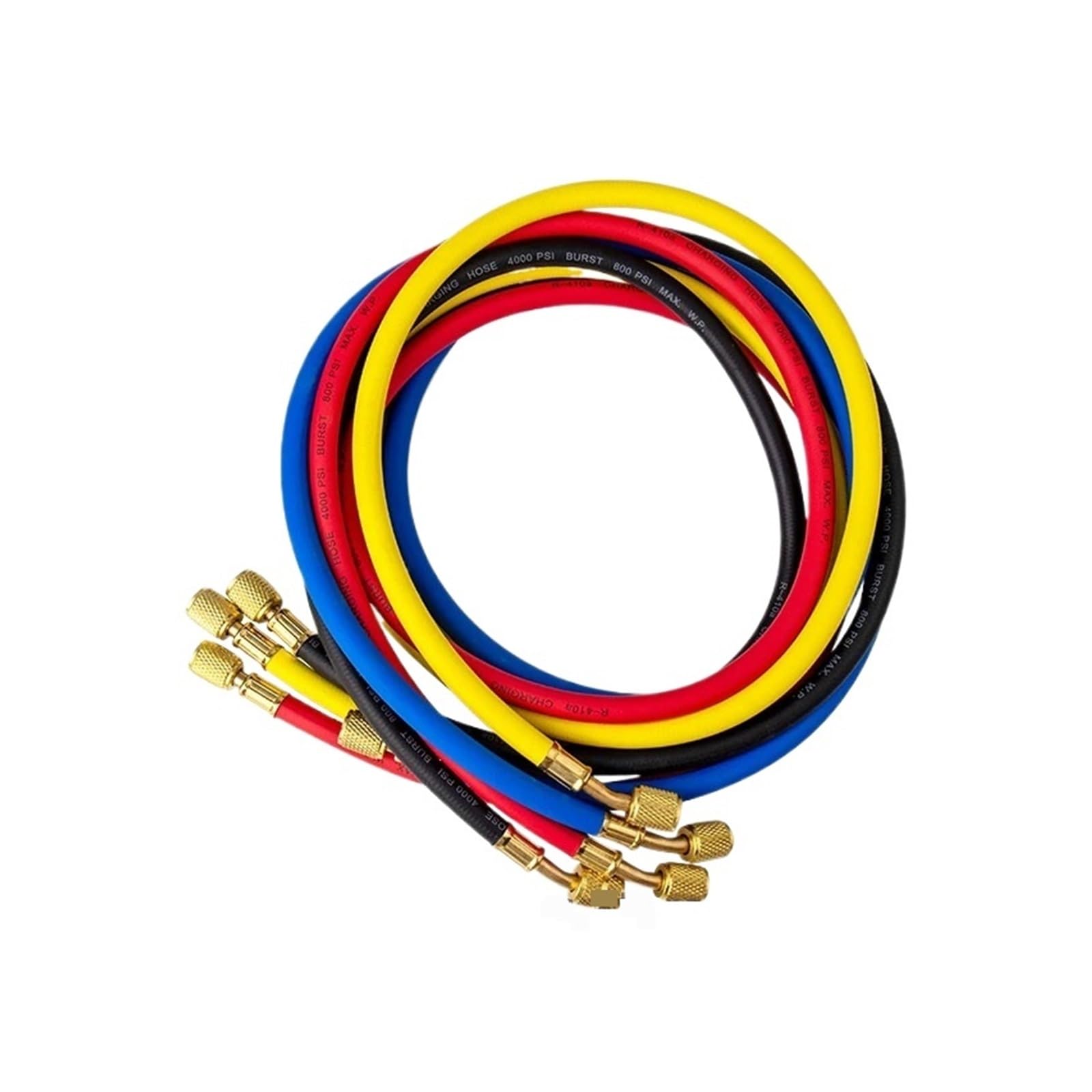 Manómetro, Juego de manómetros 4 vías, herramienta diagnóstico para HVAC R134a R410a