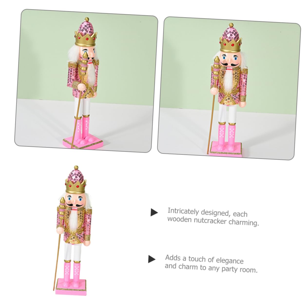 Cabilock 2 Pièces Ornement de Casse Noix Décoratif Statue de Casse Noix avec Design Unique pour Décoration de Table et Fête