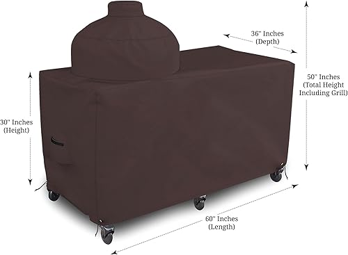 Miniatura 9 de Covers & All Funda para parrilla Big Egg, 12 onzas, impermeable, resistente a los rayos UV y a la intemperie, cubierta de PVC para exteriores con