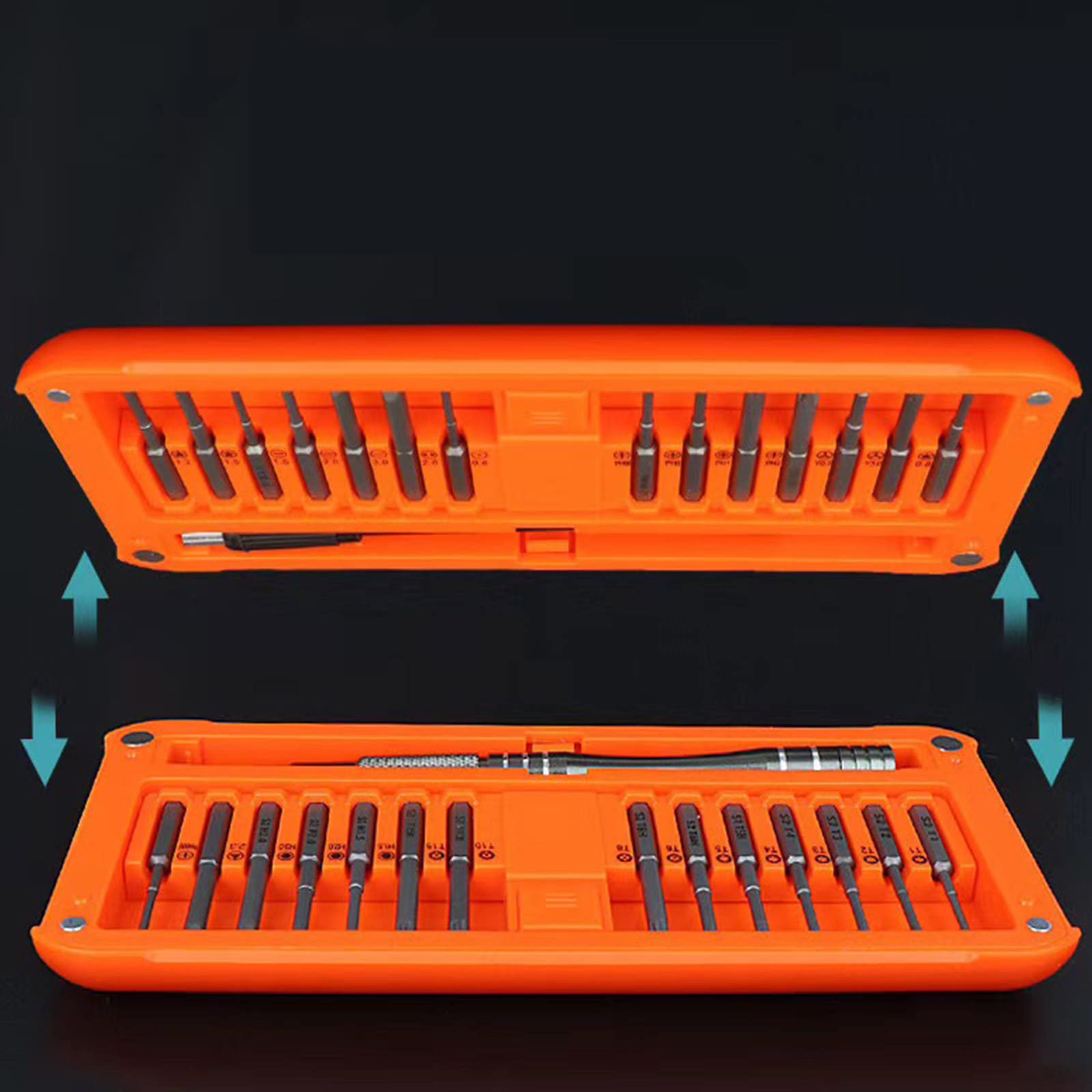 Destornillador 30 en 1 Juego de Destornilladores de precisión Kit de Destornilladores Mini magnéticos Kit de Herramientas de reparación magnética con 28 Piezas de Puntas de Acero Tornillo(