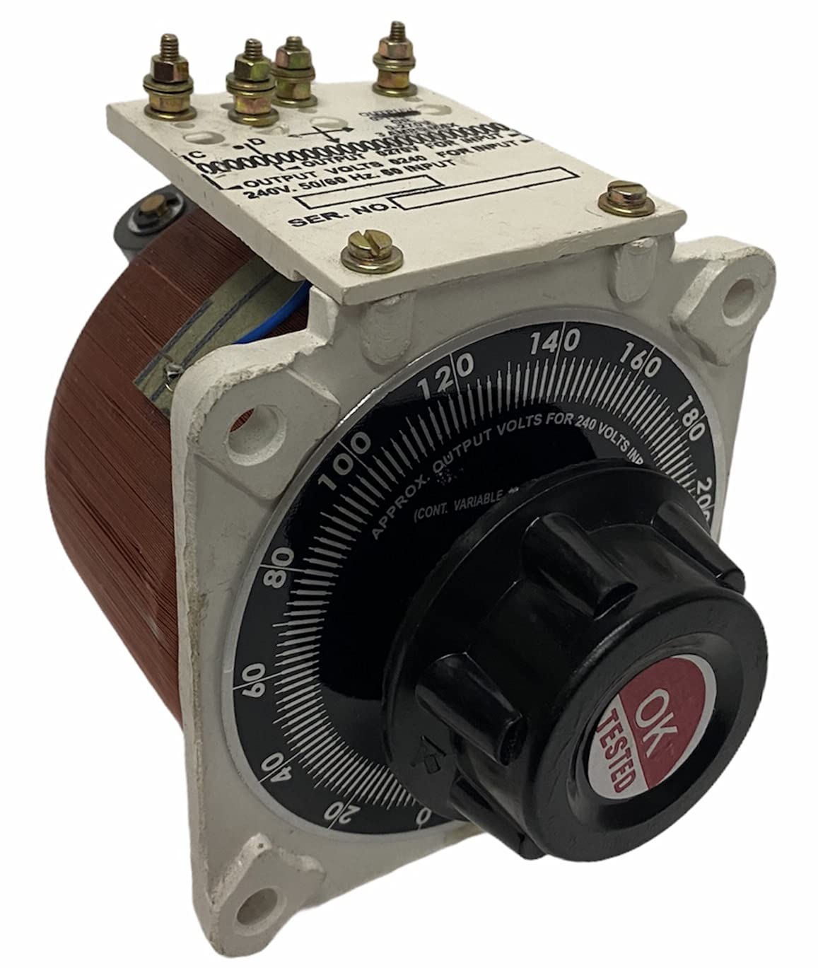 DENKO Variac/Dimmerstat/Auto transformer Single Phase 0270V 2 Ampere