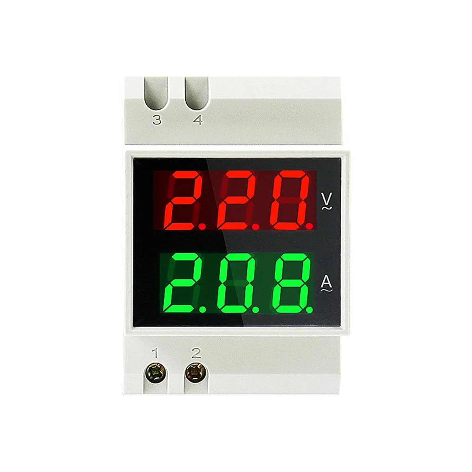 Voltmètre-ampèremètre D52-2042 AC 200-450V indicateur courant numérique - 4
