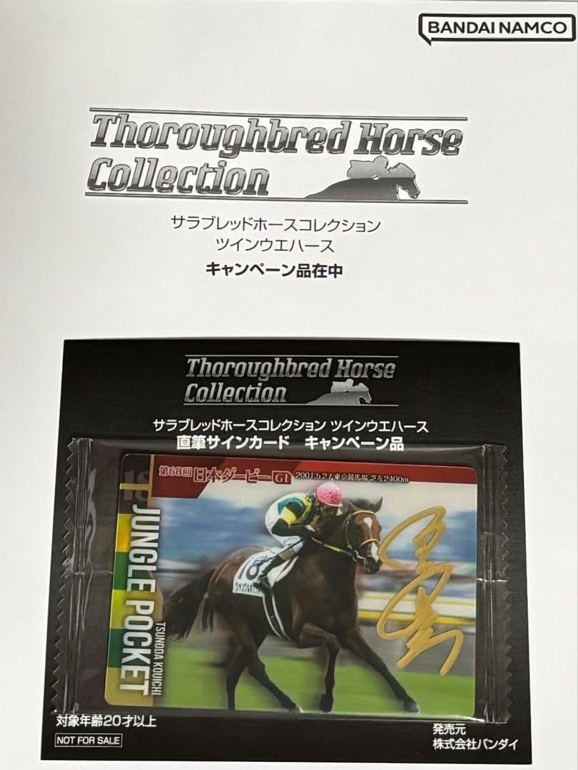 角田晃一 元騎手 サインカード サラブレッドホースコレクション