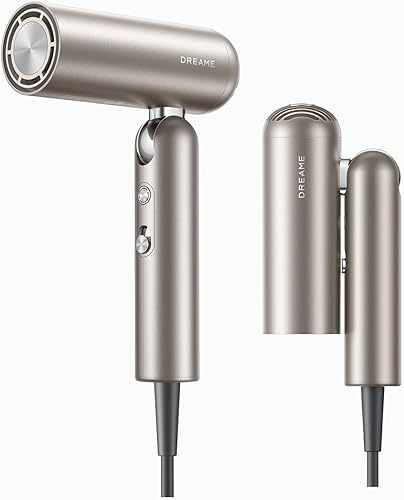 Miniatura 13 de Dreame Secador de pelo Pocket Pro, secador de pelo de viaje de doble voltaje con difusor, soplador de pelo iónico profesional de alta velocidad de