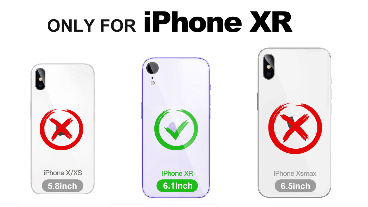 Amazon.com: UICEAM Compatible with iPhone XR Case Clear with Heart