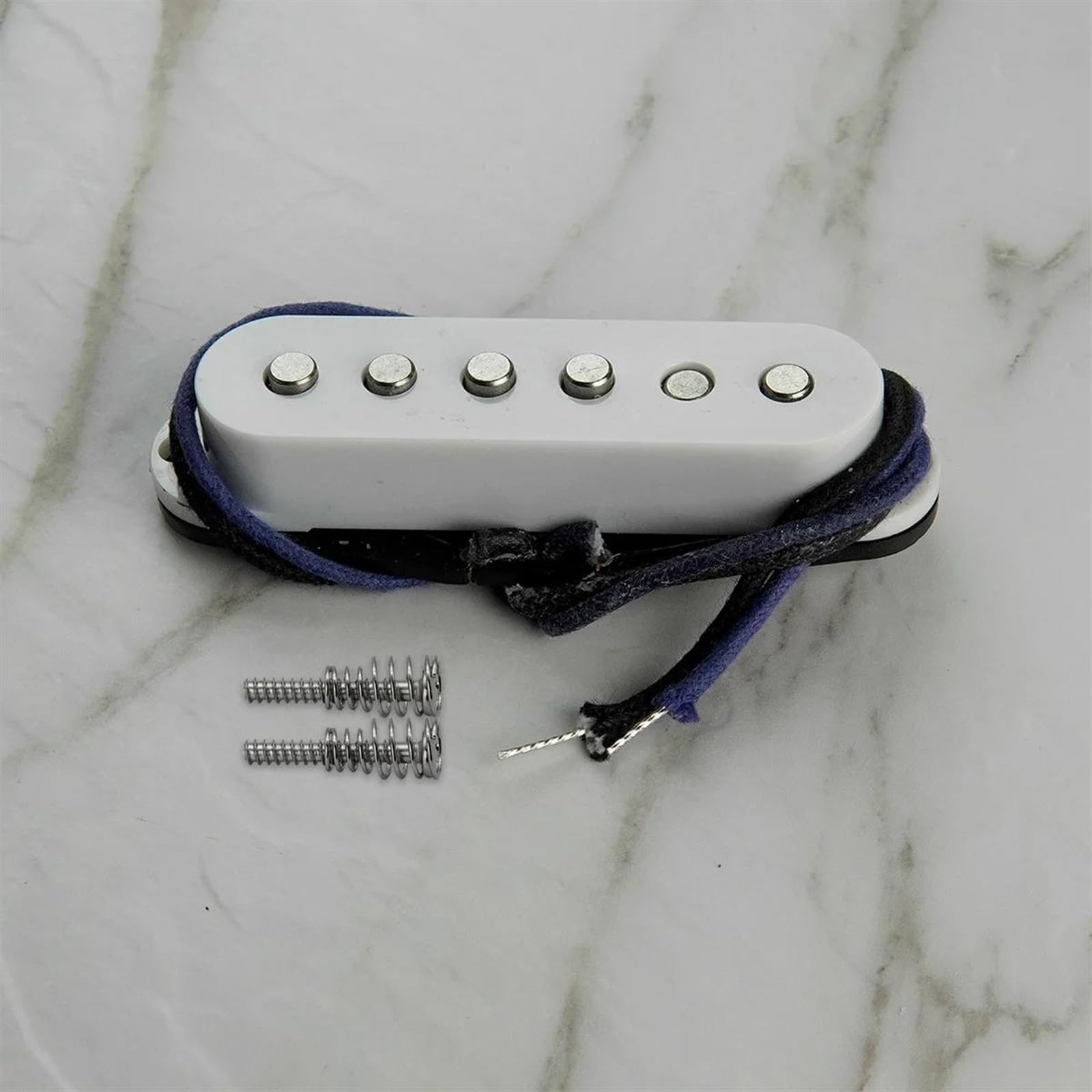 Zubehör für E-Gitarren-Tonabnehmer 3 Stück Alnico 5 Humbucker Single Coil Pickups Set Weiß 50/52/52 Mm Für ST HSH E-Gitarrenteile
