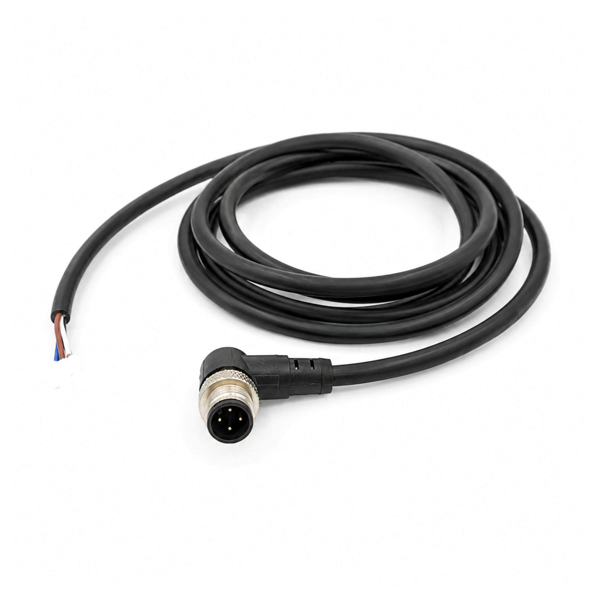 Cable M12 A codificado de 4 pines macho elimina fallos de señal en PLC 2 metros 7