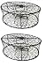KUFA Sports Collapsable Crab Trap with 3 Durable Stainless Steel Spring (Ã¸30 x10) (2)