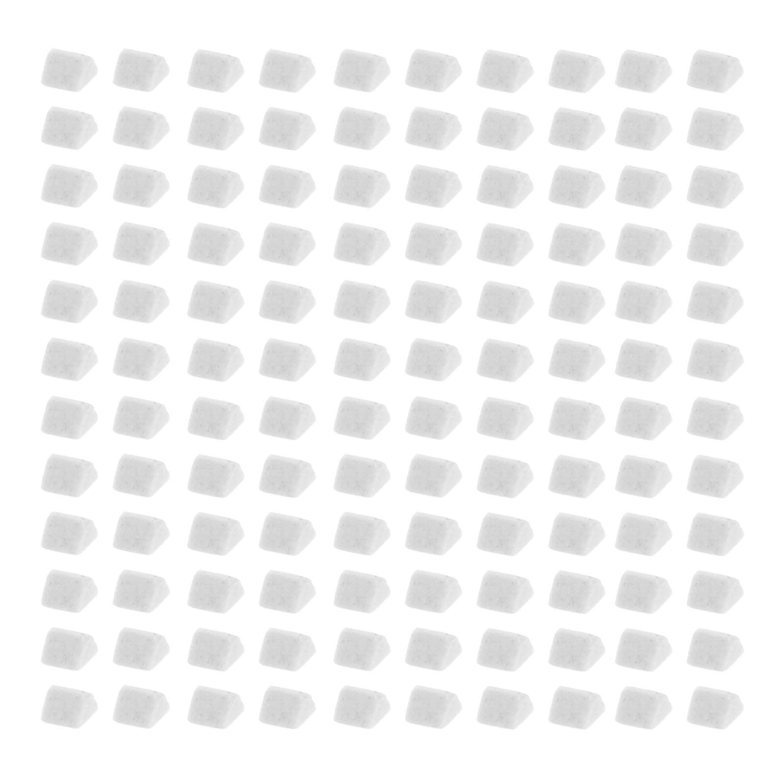 Weißes Keramik Trommelpoliermittel 4mm Dreieckig für Steine, 1 Kg
