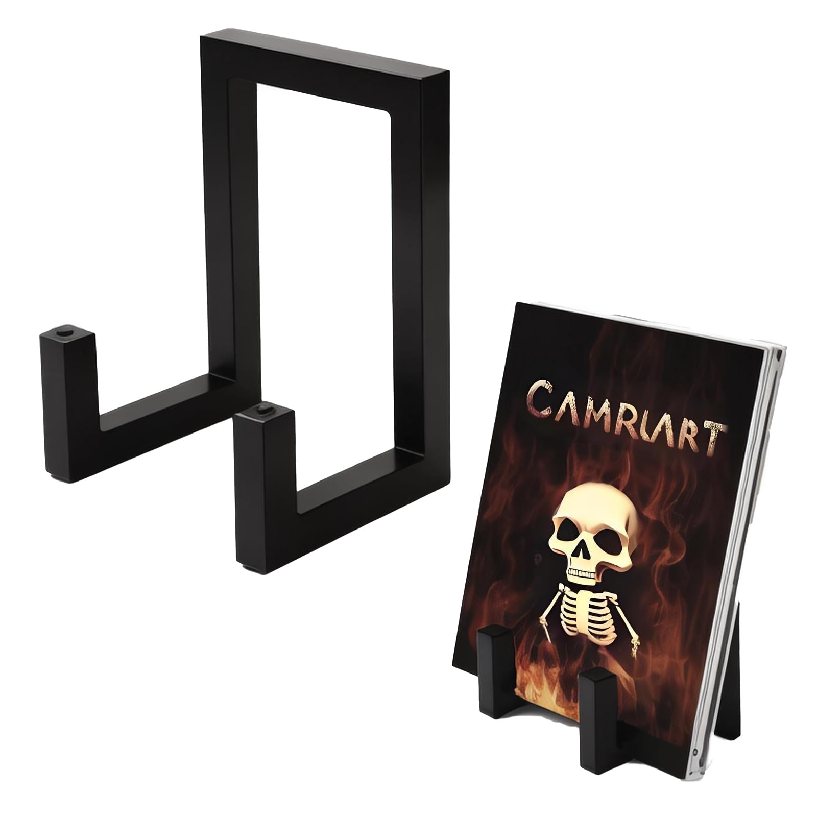 Ngtcglm Vinyl Record Holder,Vinyl Record Storage Holder, Black Lp Record Holder,Metal Album Storage for Vinyl Records ,Simple Assembly Organize Albums,Book, Magazine, Files