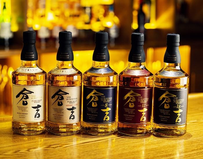 Amazon.co.jp: ウイスキー マツイピュアモルト倉吉5本セット : 食品