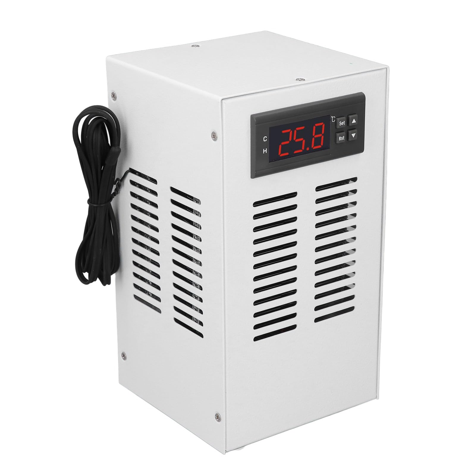 20 L Wassertank-Kühler, Heizung, 2-in-1-Funktion, Leiser Betrieb, Schnelle Kühlung, 72 W, Aquarium-Kühler aus Legiertem Stahl, mit Pumpenrohr für Hydrokultur-System, 10–40 °C