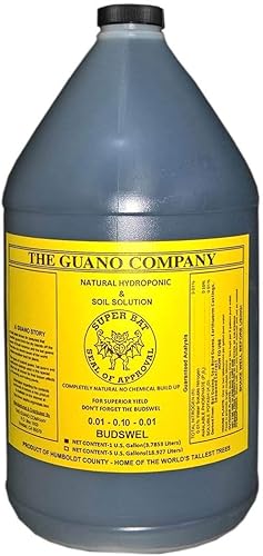 Hydrofarm GUBS128C Super Bat Budswel Solución nutritiva líquida hidropónica orgánica para flores fuertes en suelo de jardín, flores y plantas, 1