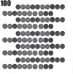 100 peças Marcadores de escala com pontos embutidos para bandolim guitarra baixo banjo ukulele, diâmetro 6,3 mm/6 mm/5 mm (preto) (6 mm) marcadores de traste para guitarra