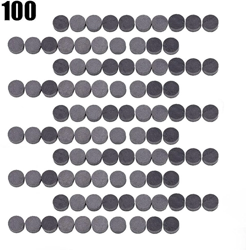 100 peças Marcadores de escala com pontos embutidos para bandolim guitarra baixo banjo ukulele, diâmetro 6,3 mm/6 mm/5 mm (preto) (6 mm) marcadores de traste para guitarra