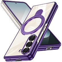 Compatible with Galaxy Z Fold 6 Case with O-Ring Stand Clear Case