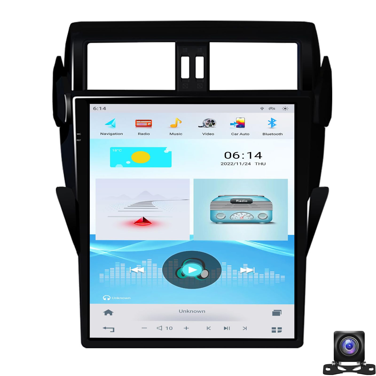 17"radio samochodowe do aktualizacji stereo Toyota Prado 150 2014-2017
