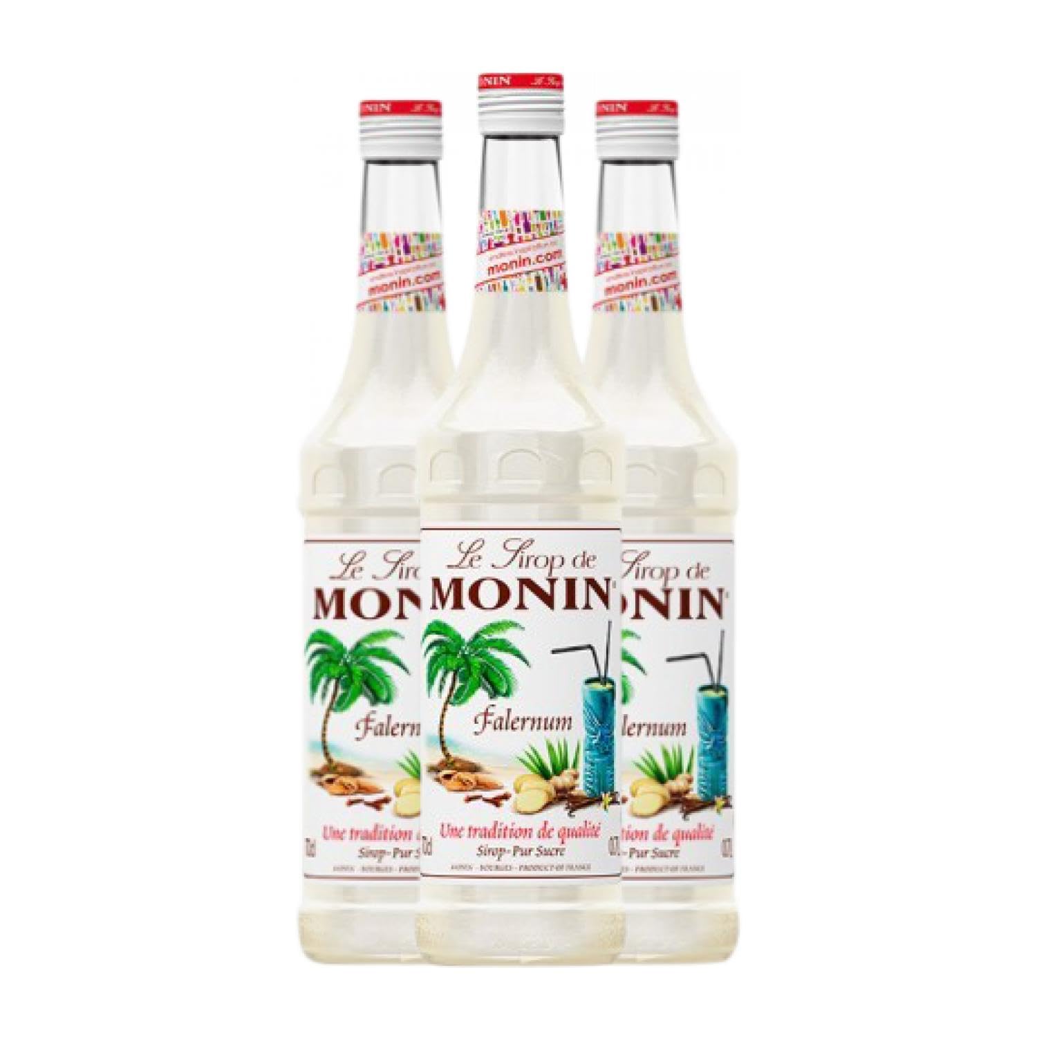 Schnapp MoninCocktail Sirope Falernum 70 cl (Caja de 3 Botellas de 70 cl)