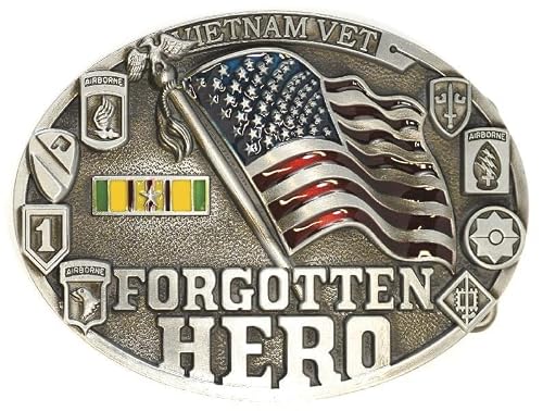 K's Novelties Belt Buckle Vietnam Vet Forgotten Hero BU265
