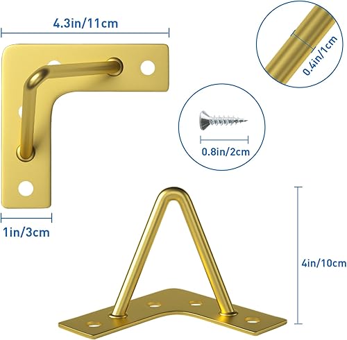 Miniatura 4 de Patas de muebles de horquilla de 4 pulgadas, proyectos de bricolaje de metal para el hogar, patas de repuesto resistentes con 2 varillas para mesa,