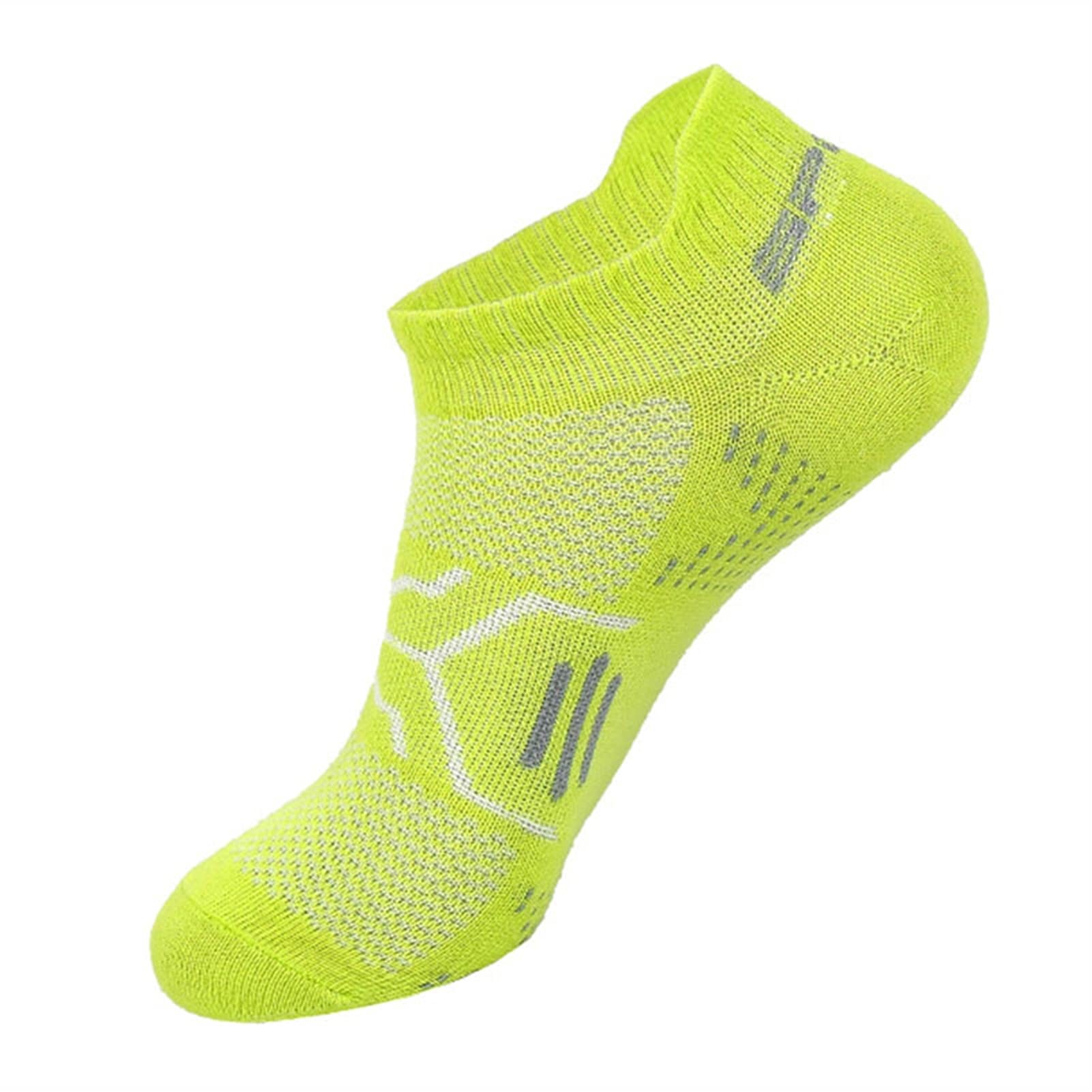 Hombres/Mujeres Running Socks Outdoor Deporte Ciclismo Fino Transpirable Quick Dry Moisture Mojaming Fitness Compresión Bajo Corte Corto Calcetín Senderismo