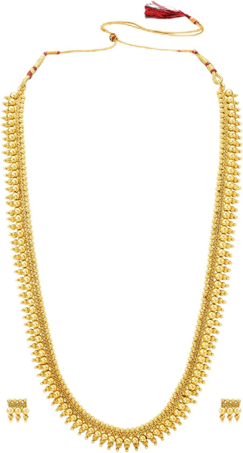Peora Traditional Gold Plated Bridal Jewellery Set Gift for Women