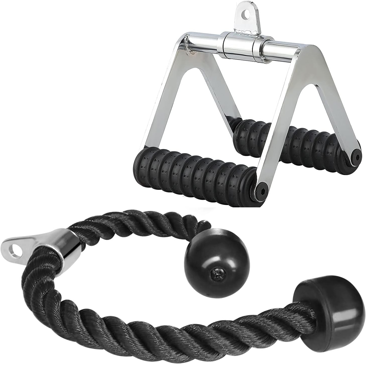 Triceps Pull Down Attachment, Cable Machine Accessories for Home Gym, LAT Pull Down Attachment Weight Fitness (Cable Machine Attachment Set 2.0) : Sports & Outdoors