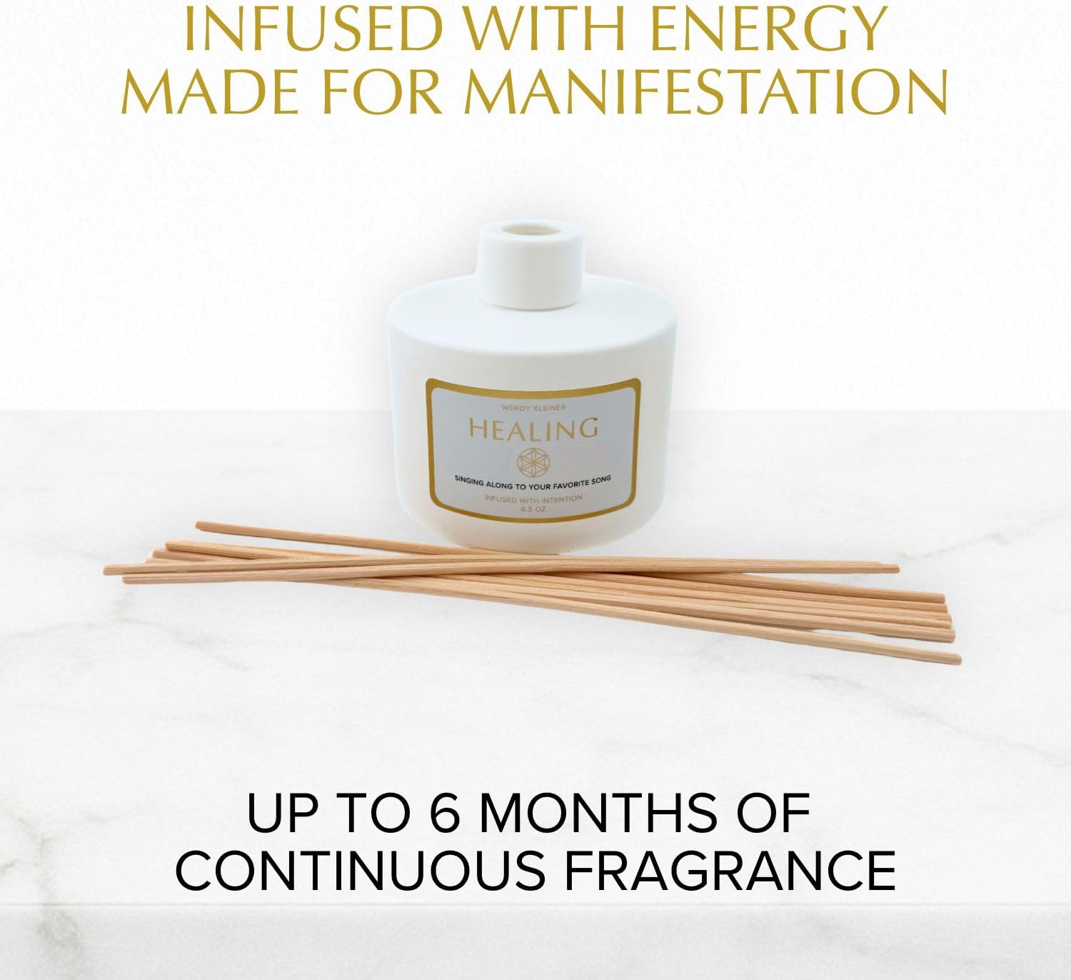 Candles, Reed Diffuser and Room Spray - Manifest Joy, Happiness & Positivity (Healing Intention Diffuser)