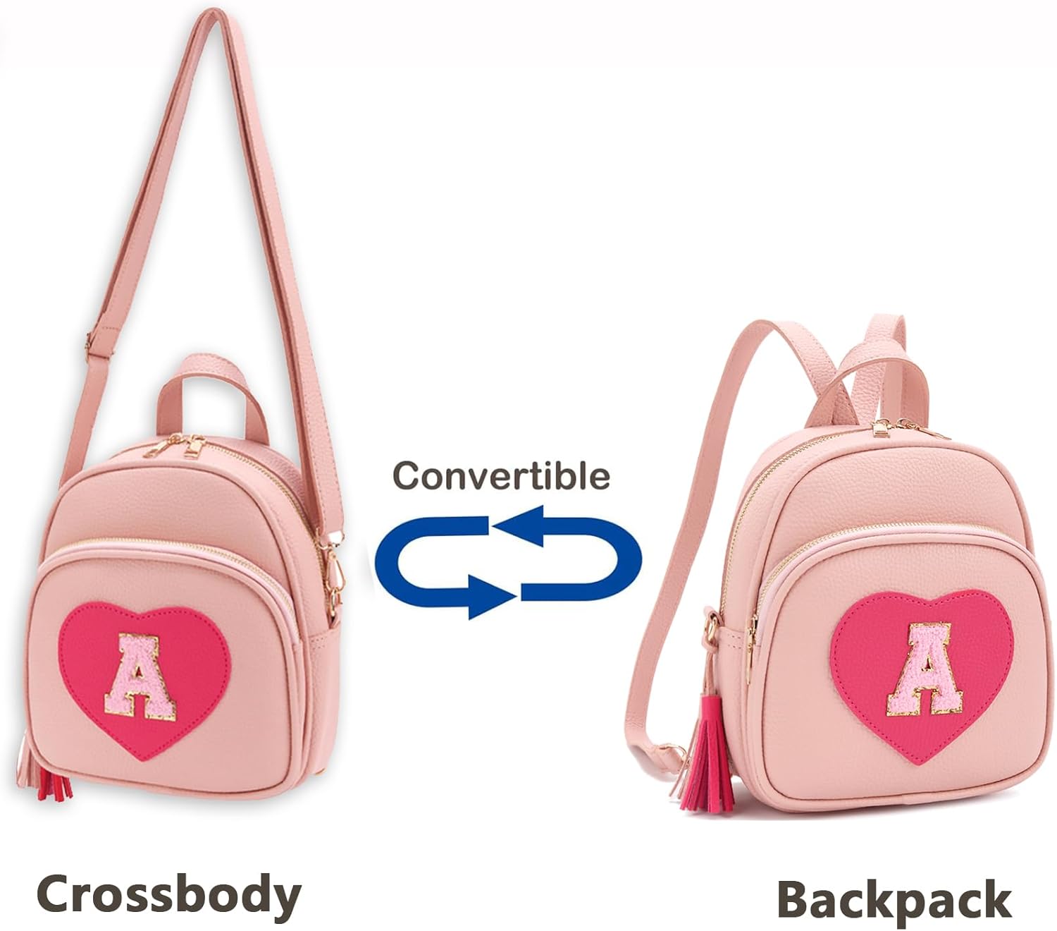 Mini Backpack for Girls Teens Women, Cute Kids Small Heart Backpack Purse Gift - Image 7