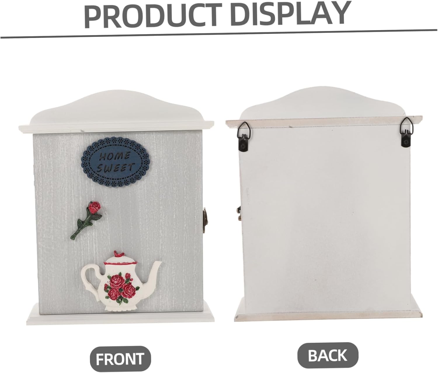 Key Storage Box Wall Mount Key Holder Wall Bedroom Entryway Shelf Hooks