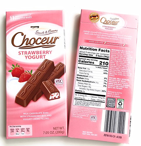 Choceur Milk Chocolate Bars With Strawberry And Yogurt (Pack Of 2) #TOP2