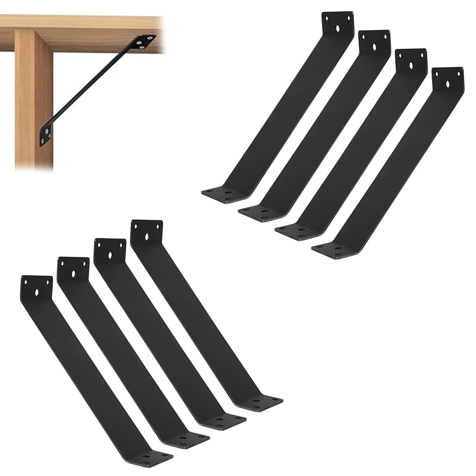 LQSYBHD 45 Degree Pergola Bracket Kit Connector Corner Brace Inside Joint Heavy Duty 45 Degree Angle Support Bracket for Wood Beam Gazebo Deck Patio DIY Projects(Size:8pcs)