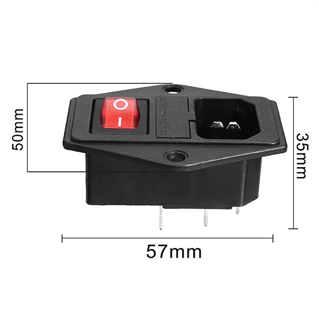CONNETTORE ALIMENTAZIONE AC SPINA 10A MASCHIO