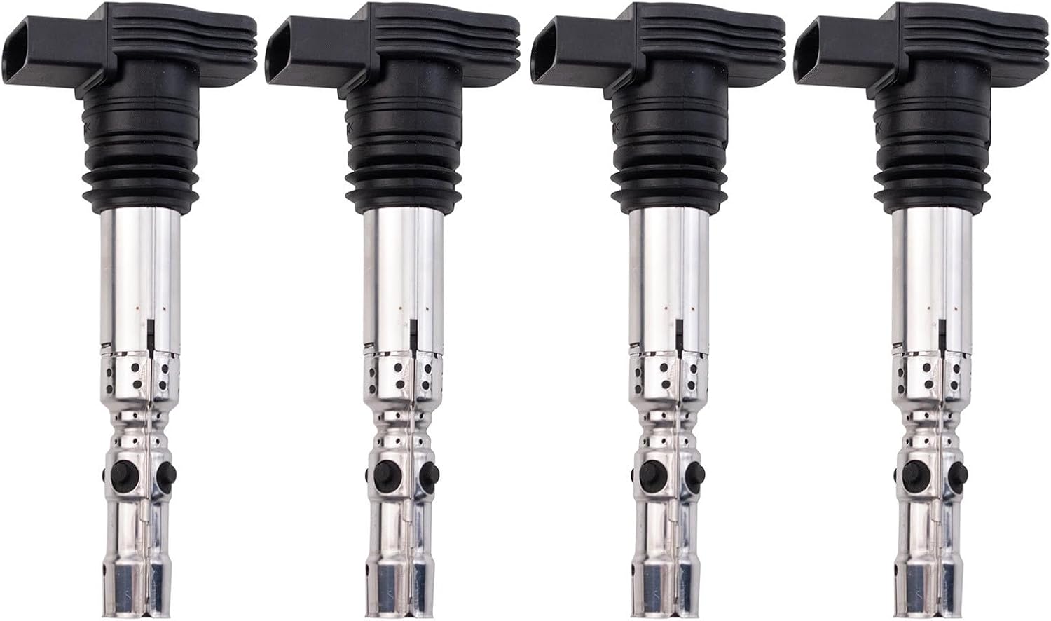 Ignition Coil Set 4 Piece Compatible with 01-06 Audi A4 A4 Quattro TT TT Quattro 00-05 Volkswagen Passat 01-05 Beetle Golf Jetta