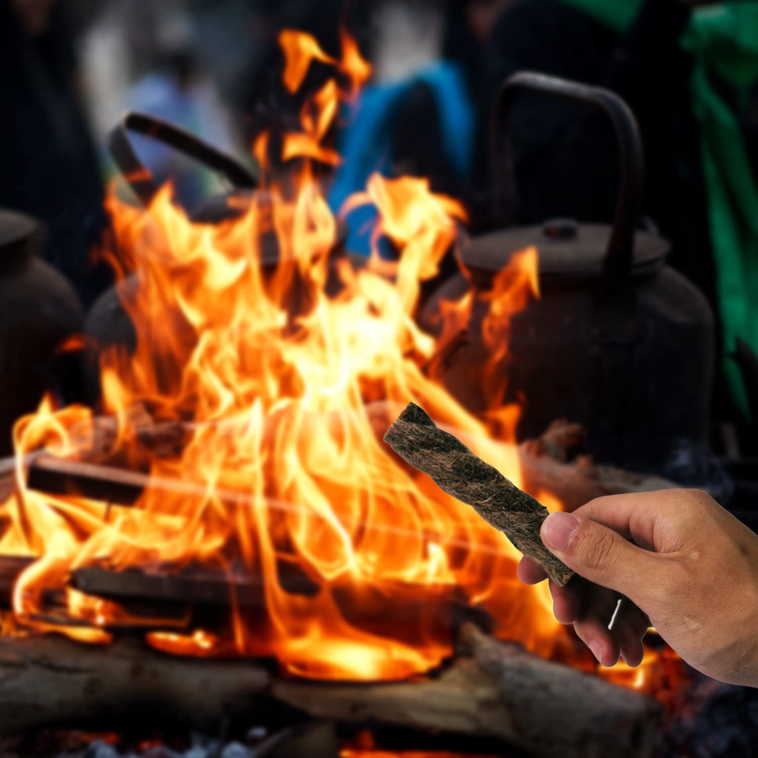 Krzesiwo z domieszką magnezu do rozpalania ognia, do survivalu, trekkingu, bushcraftu, kempingu, grillowania, kominka