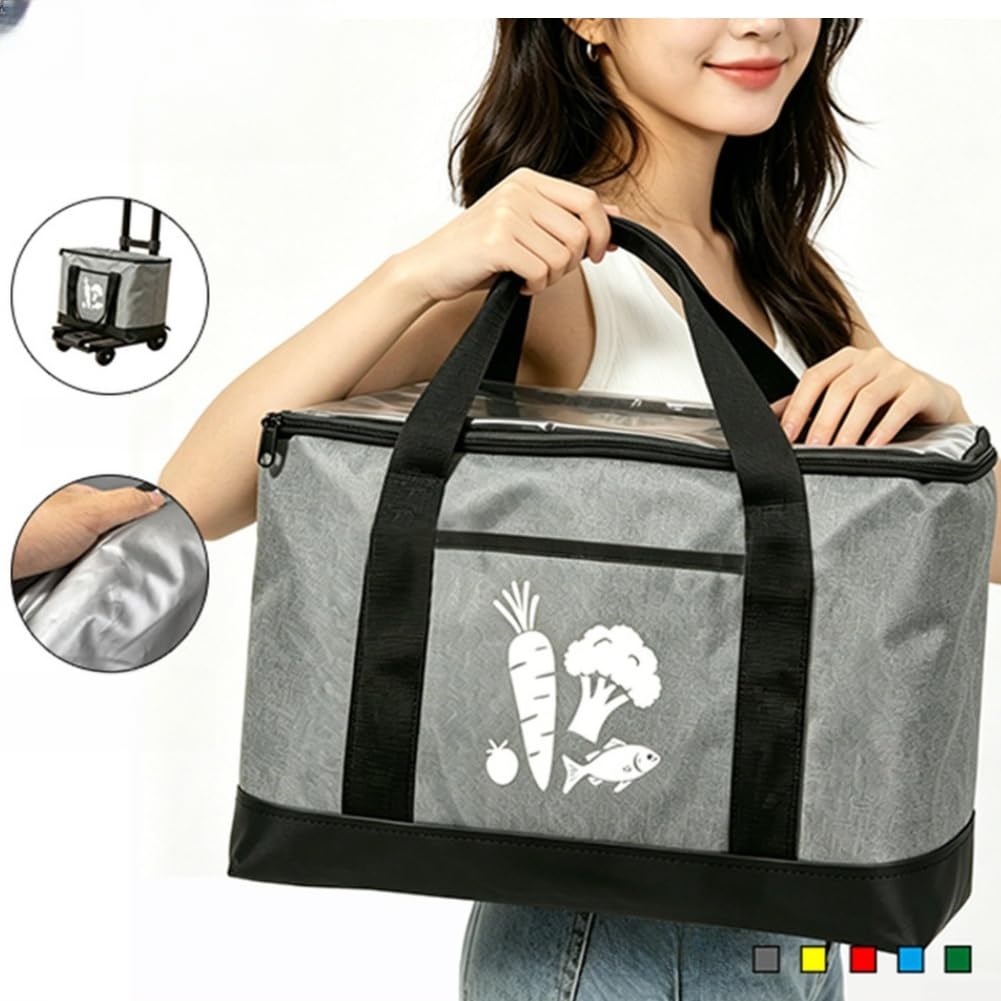 Borsa termica portatile isolata con strato esterno in tessuto Oxford per un'efficace ritenzione del freddo o del caldo in uso quotidiano e all'aperto
