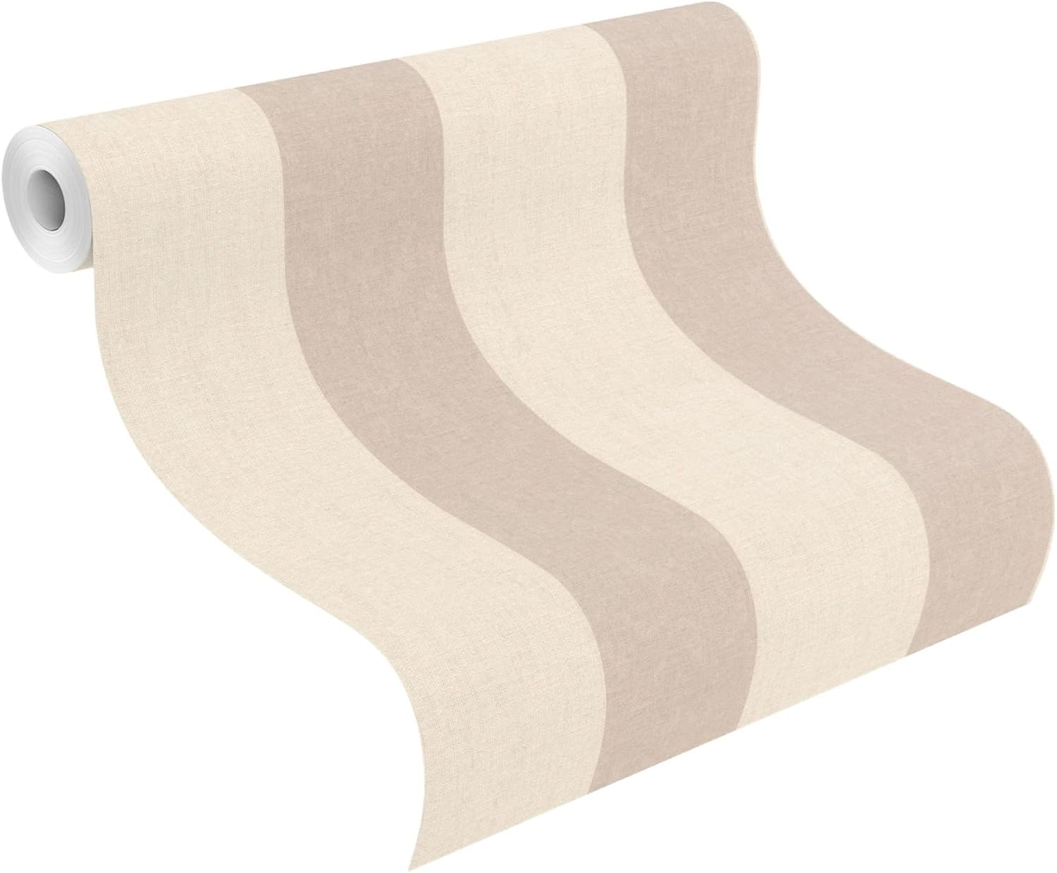 Rasch 485462 Florentine III Collection Non-Woven Wallpaper 10.05 m x 0.53 m Beige and Brown Stripes