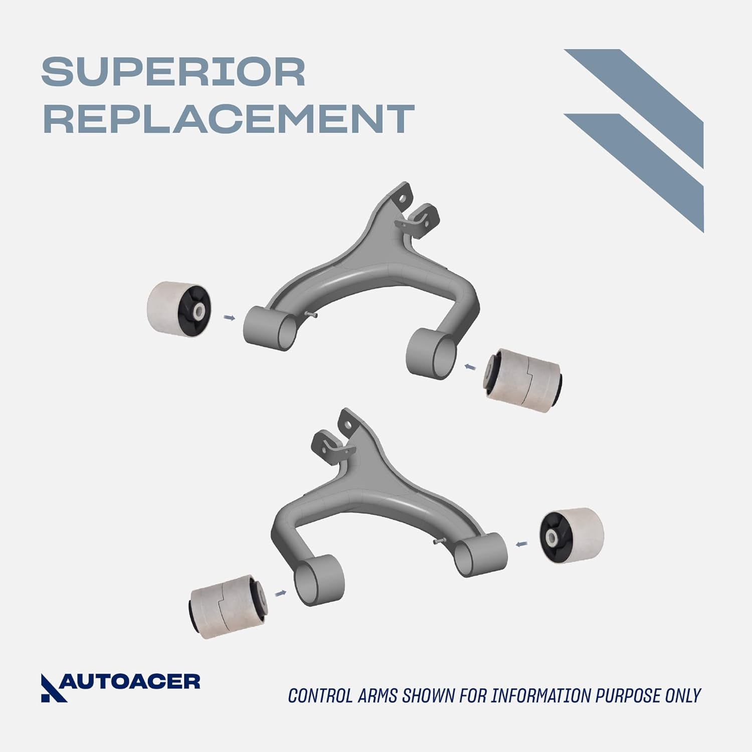 Complete Suspension Kit 20 Pcs - Front & Rear, Upper, Lower Control Arm Bushings & Ball Joints (Left & Right) Compatible with LR3 2005-2009, LR4 2009-2018 All Models
