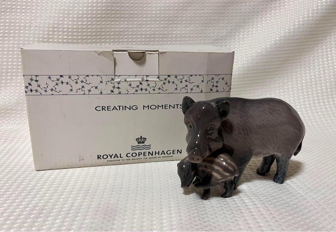   ロイヤルコペンハーゲン フィギュリン 猪 親子 ロイヤルコペンハーゲン フィギュリン 猪 親子