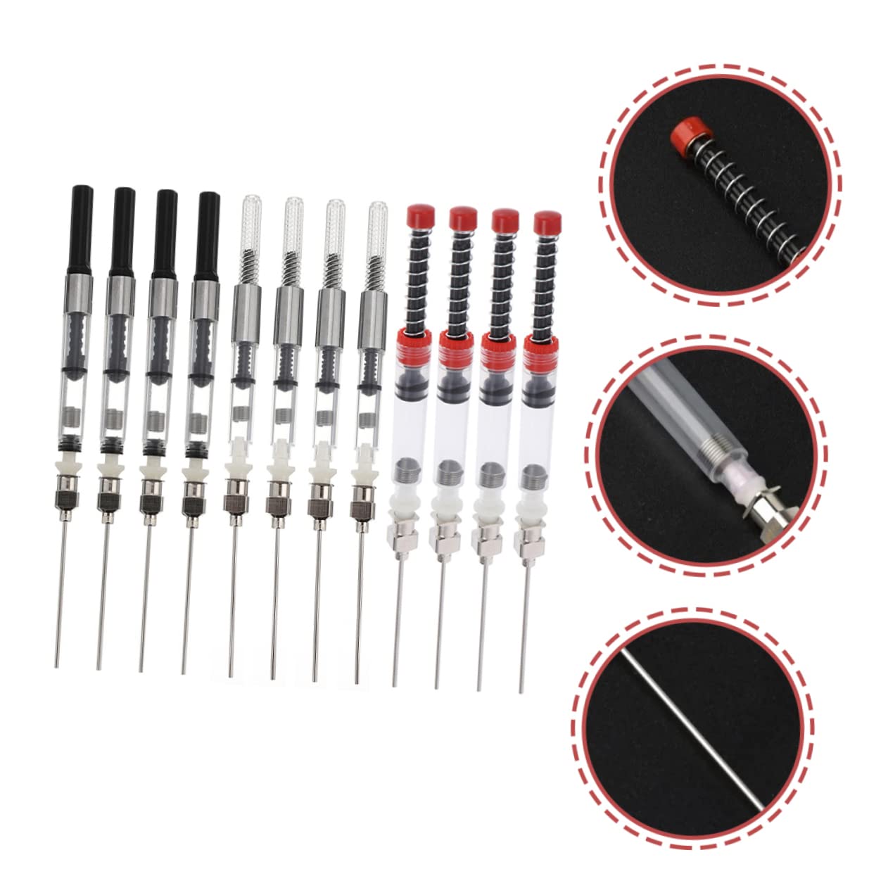 TEHAUX 48stücke Teiliges Pen Ink Filler Hochwertige Tintenkonverter Für Füllfederhalter Für Schule Und Büro Einfach Zu Bedienen Langlebig Und Zuverlässig