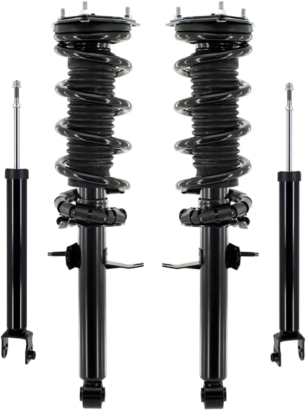 PM Auto Set Front Quick Complete Strut-Coil Spring-Rear Shock For 2008-2013 Infiniti G37 Coupe RWD