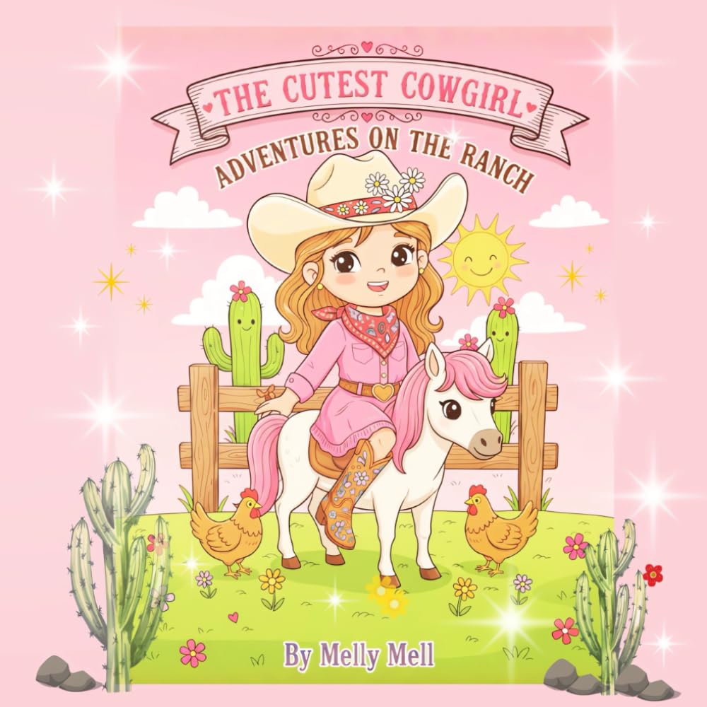 The Cutest Cowgirl Adventures on the Ranch: A Cute and Fun Coloring Book for Kids