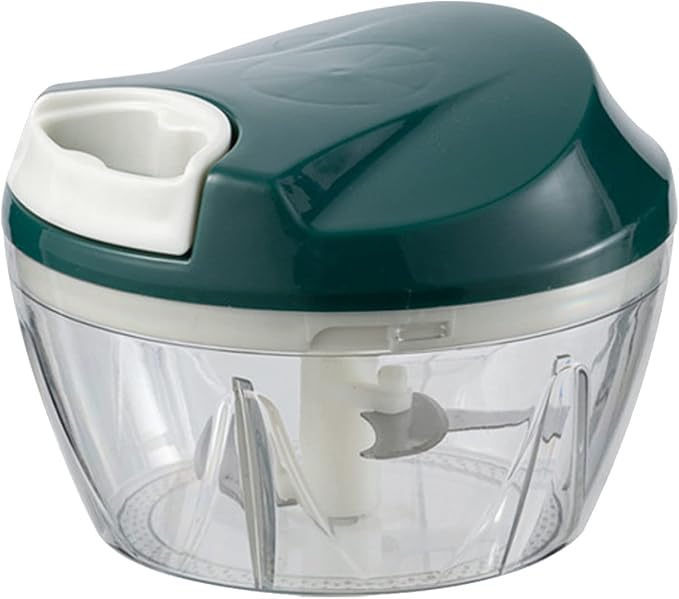 RUPOHU 500ml Manual Pull Food Chopper,Hand Pull String Garlic Chopper for Kitchen, Easy Cleaning
